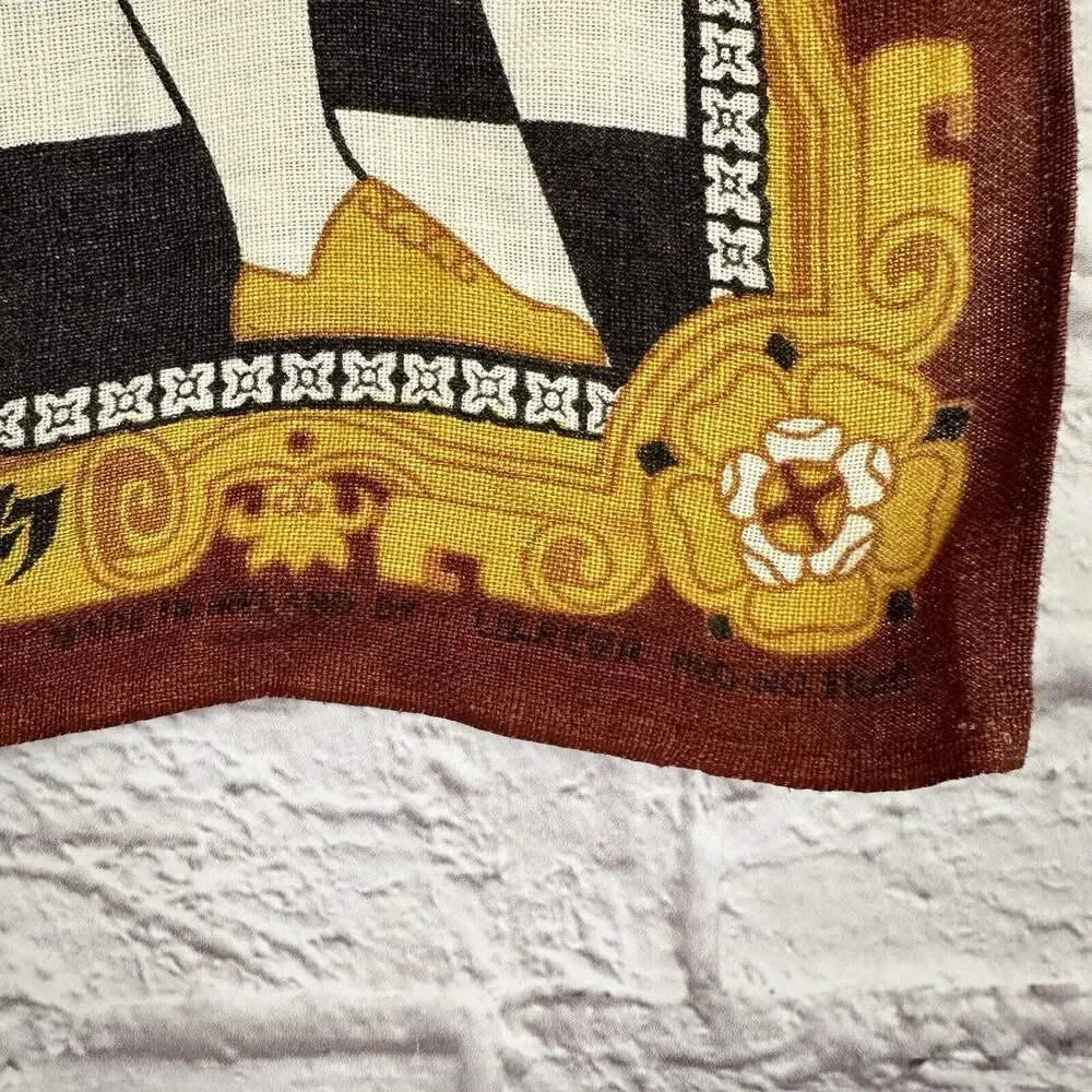 King Henry VIII England Vintage Ulster Irish Linen Kitchen Tea Towel History